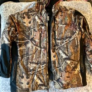 10-X Breakup Infinity Camouflage Hunting Jacket Men's 5x With Hood, pre-owned